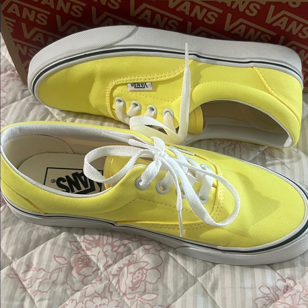 Vans Bright Yellow Lace-Up Sneakers
